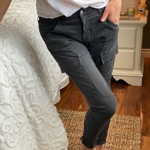 J Brand Houlihan Mid-Rise Cargo Skinny Distressed